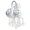 Cwi Lighting Princess 1 Light Wall Sconce With Chrome Finish 8012W8C - alternate 1